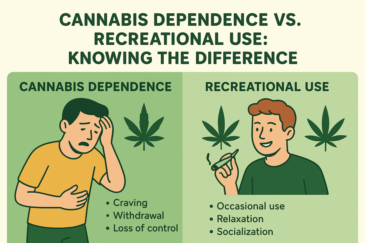 Read more about the article Cannabis Dependence vs. Recreational Use: Knowing the Difference – Drug Rehabilitation Centre in Islamabad